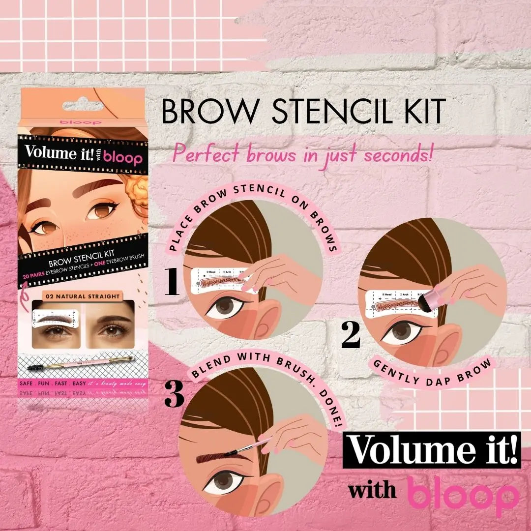 Natural Arch 03 Brow Stencil Kit bloop