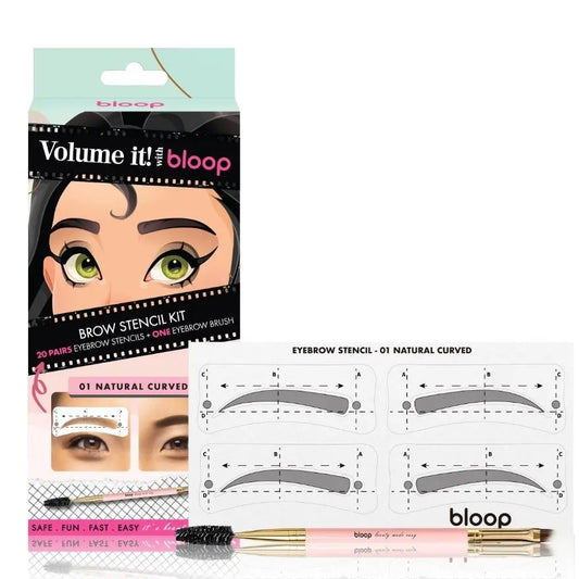 Natural Curved 01 Brow Stencil Kit bloop
