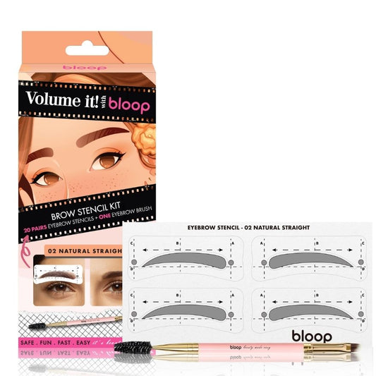 Natural Straight 02 Brow Stencil Kit