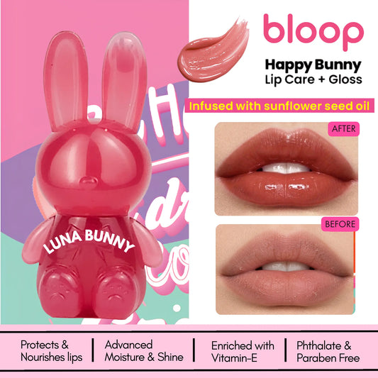Happy Bunny Lip Care + Gloss Luna bloop