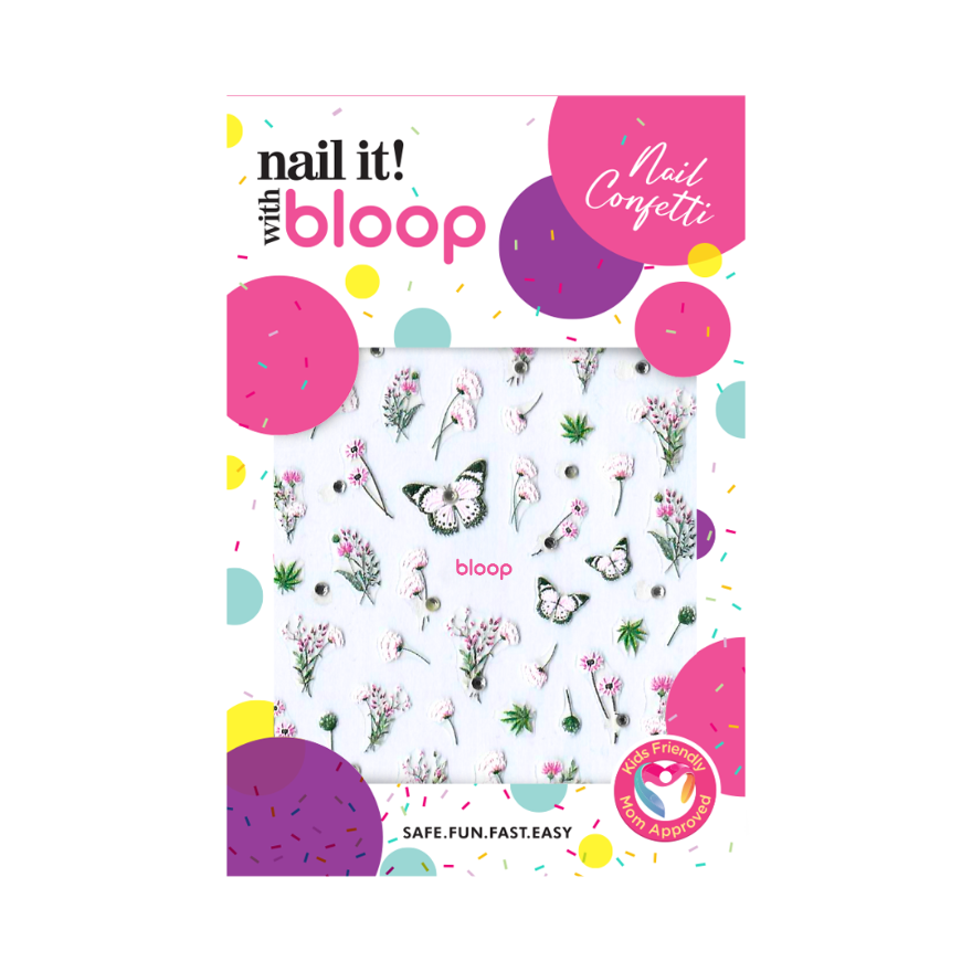 Floral Nail Confetti bloop