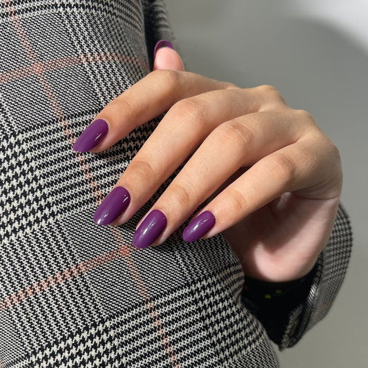 PO009 Deep Plum Press-On