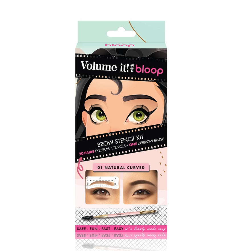 Natural Curved 01 Brow Stencil Kit