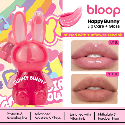 Happy Bunny Lip Care + Gloss Sunny bloop