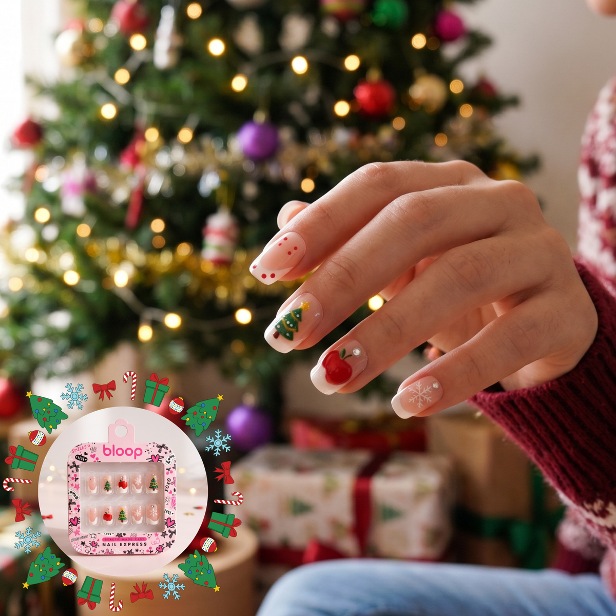 Bloop Holiday Edition Press-On Nails — Festive Mix & Match Collection BLOOP Beauty Made Easy