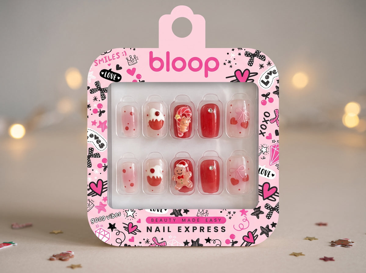 Bloop Holiday Edition Press-On Nails — Festive Mix & Match Collection BLOOP Beauty Made Easy