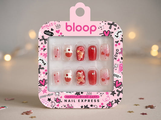 Bloop Holiday Edition Press-On Nails — Festive Mix & Match Collection BLOOP Beauty Made Easy