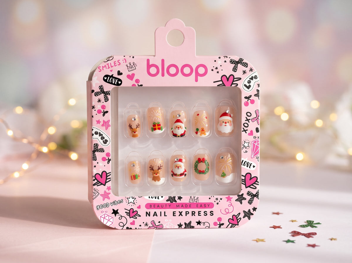 Bloop Holiday Edition Press-On Nails — Festive Mix & Match Collection BLOOP Beauty Made Easy