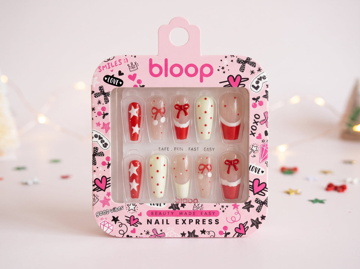 Bloop Holiday Edition Press-On Nails — Festive Mix & Match Collection BLOOP Beauty Made Easy