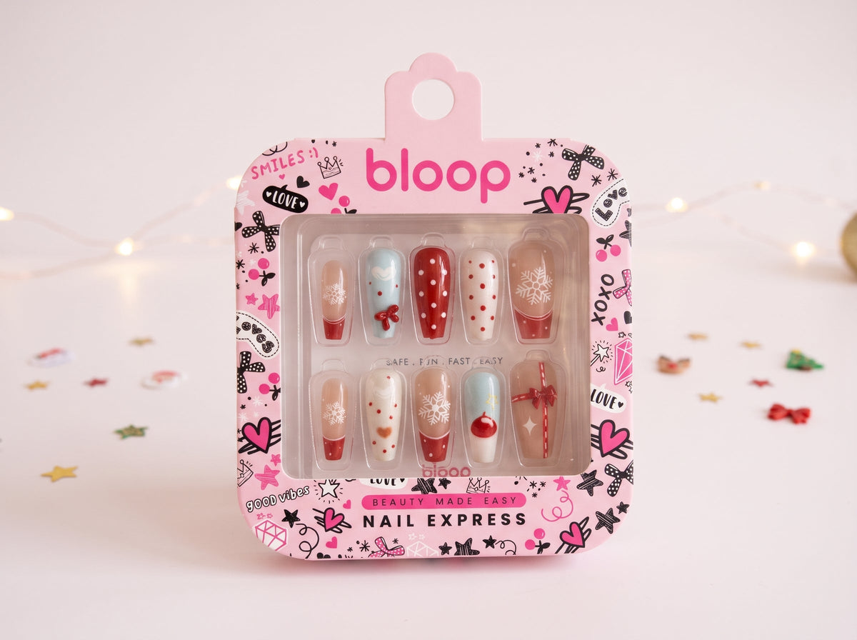 Bloop Holiday Edition Press-On Nails — Festive Mix & Match Collection BLOOP Beauty Made Easy